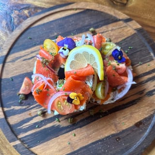 Lox and Loaded Bagel